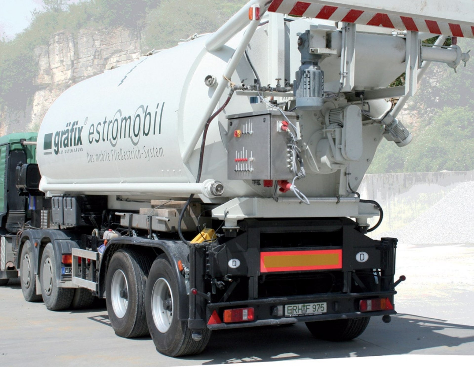 Estromobil von gräfix für Estrichlieferung
