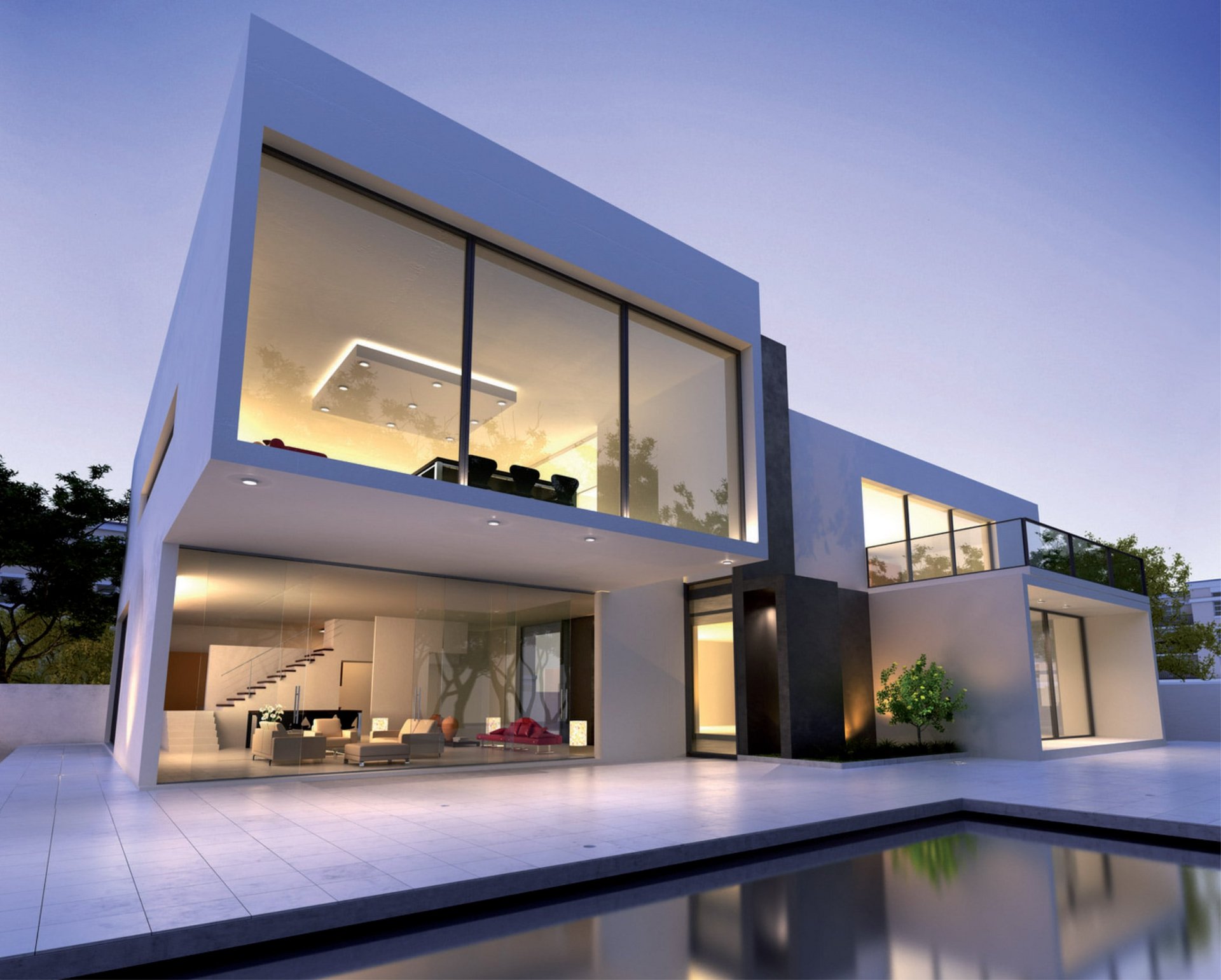 Kubisches modernes Haus